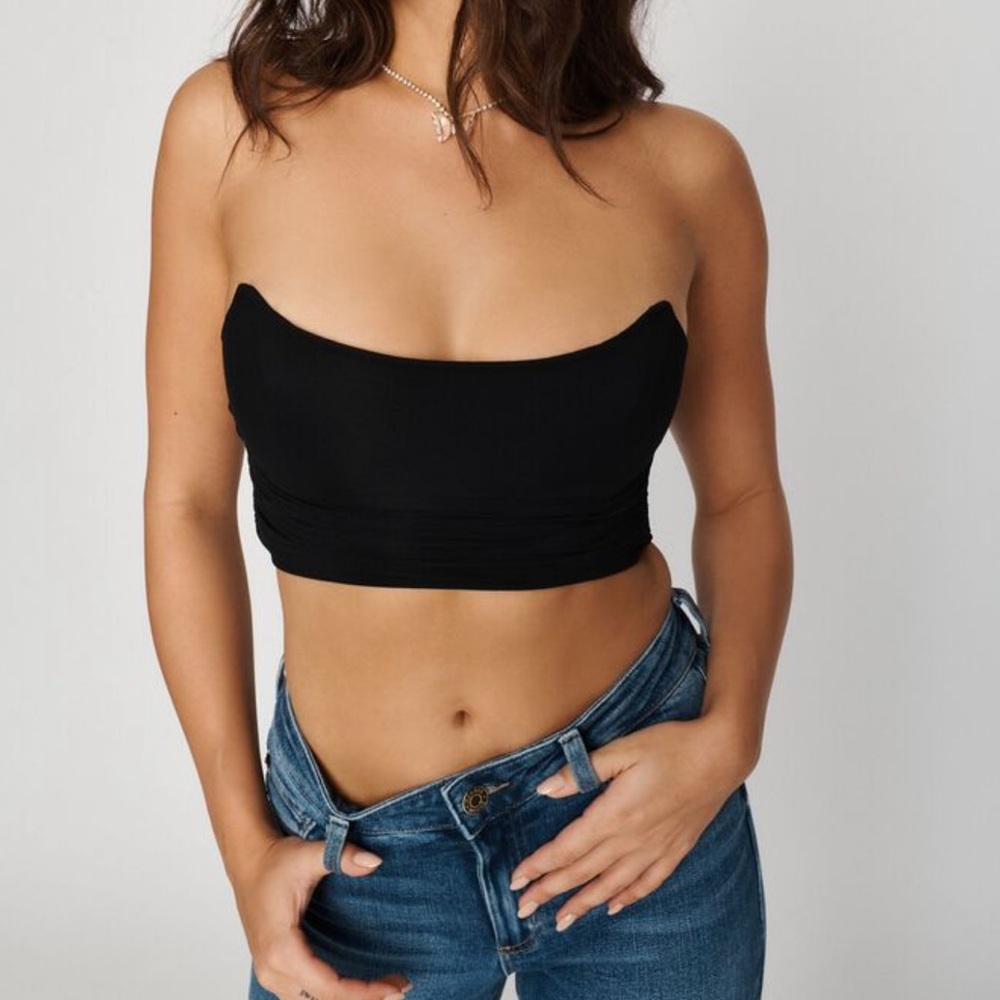 Black Mesh Garage Bustier